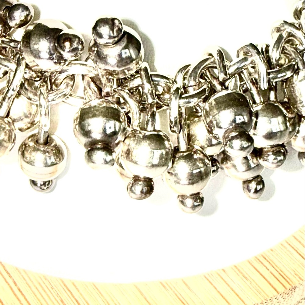 Retired Silpada 925 Sterling Silver Cha Cha Bracelet with Toggle Clasp - Picture 12 of 13